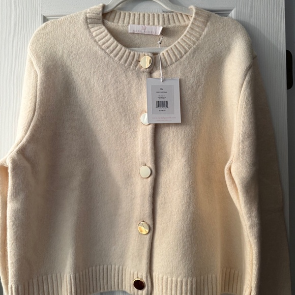 Rachel Parcell Ivory Boxy Cardigan -NWT - Picture 2 of 2